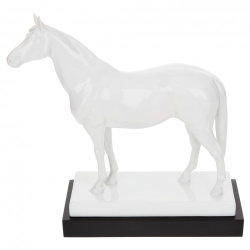 Horse Alchimist, white, H 20 cm