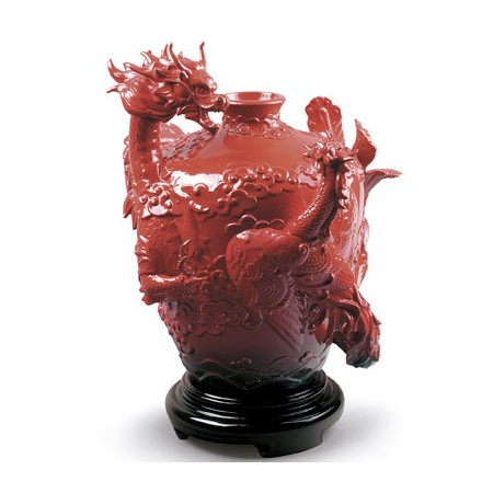 Dragon and Phoenix Vase