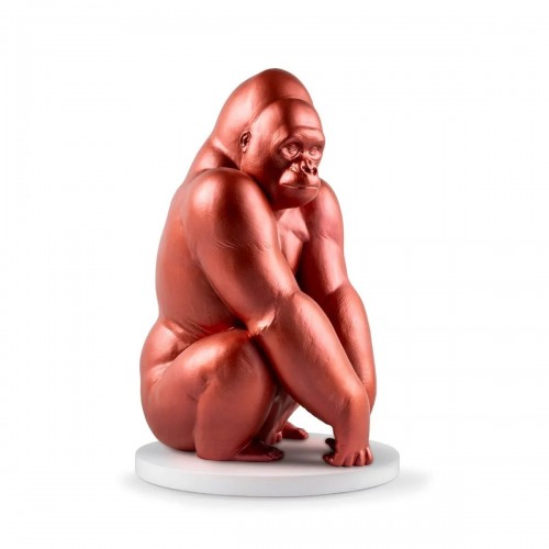 Скульптура Гориллы. Металлический красный. Ограниченное издание