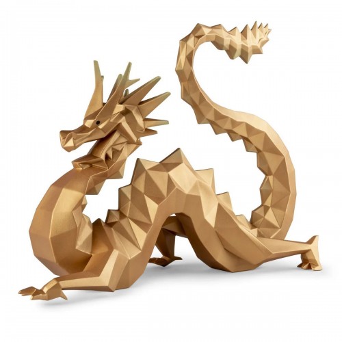 Скульптура дракона. Золотая. Лимитированная серия.