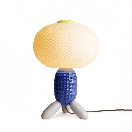 Soft Blown Table lamp. Blue (CE)