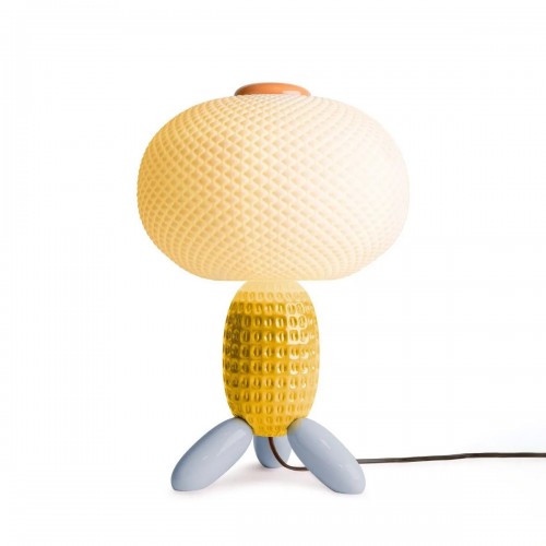 Soft Blown Table lamp. Yellow (CE)