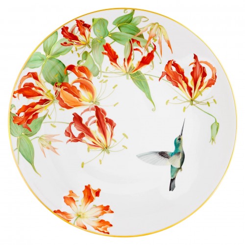 Тарелка «Глориоза и колибри»