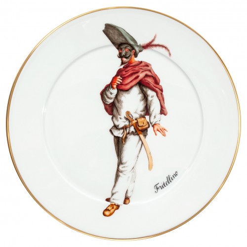 Настенная тарелка, Фигура из итальянской комедии, Фрителлино