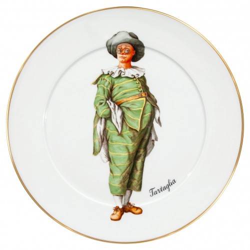 LE, Настенная тарелка, Фигура из итальянской комедии, Тарталья