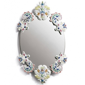 OVAL MIRROR WITHOUT FRAME (MULTICOLOR) 