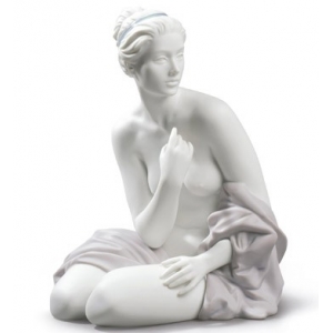 Sitting Bather Woman Figurine