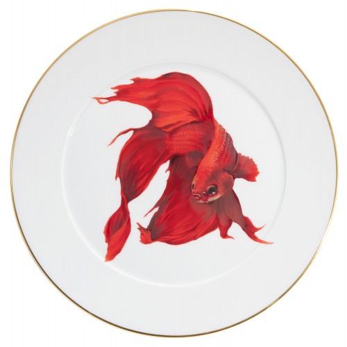 Wall Plate, Betta-Fish/SIAMESE FIGHTING FISH