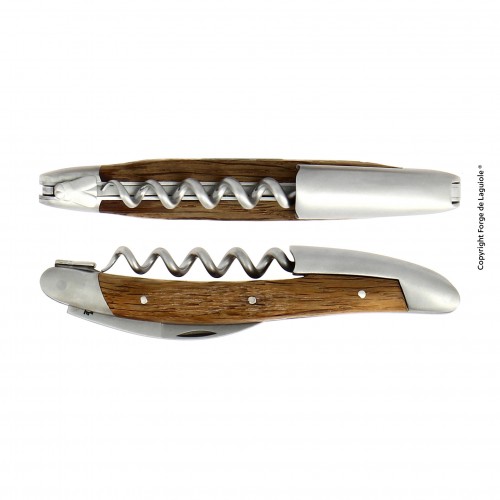 Нож сомелье, сатинированная отделка, рукоятка из коры 5000-летнего окаменелого дуба