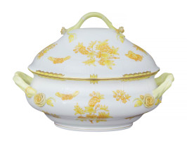 Soup tureen branch knob