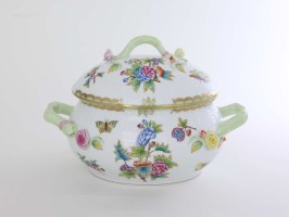 Soup tureen branch knob