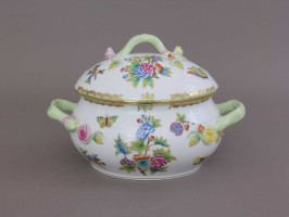 Soup tureen branch knob