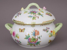 Soup tureen branch knob