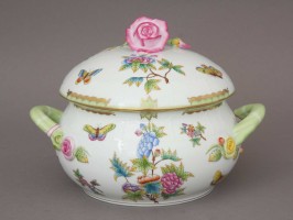 Soup tureen rose knob