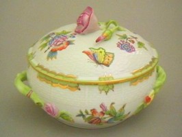 Soup tureen rose knob