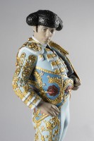 Bullfighter Figurine. Blue. Limited Edition