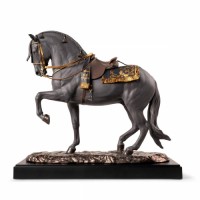 Spanish pure breed Sculpture. Black. Limited Edition