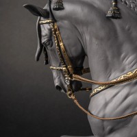 Spanish pure breed Sculpture. Black. Limited Edition