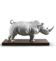 White Rhino Figurine