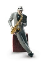 Jazz Saxophonist Figurine