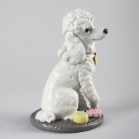 Poodle with Mochis Dog Figurine