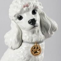 Poodle with Mochis Dog Figurine