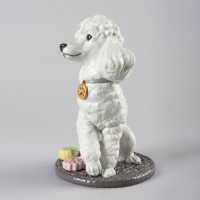 Poodle with Mochis Dog Figurine