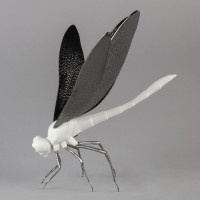 Dragon-fly Figurine. Matte White