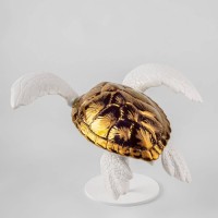 Sea Turtle I (white - copper)