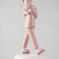 Embraced (Pink) Sculpture