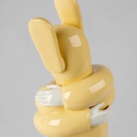 Embraced (Yellow) Sculpture