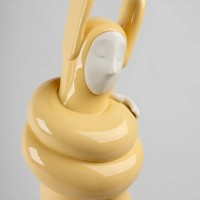 Embraced (Yellow) Sculpture