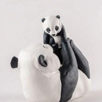 Mommy Panda Sculpture