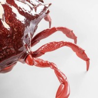 Crab Sculpture. Red