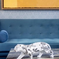 Jungle Panther Black Sculpture