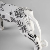 Jungle Panther Black Sculpture