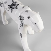 Jungle Panther Black Sculpture