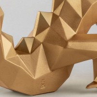 Скульптура дракона. Золотая. Лимитированная серия.