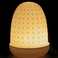 Wicker Dome Table Lamp