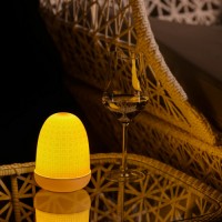 Wicker Dome Table Lamp