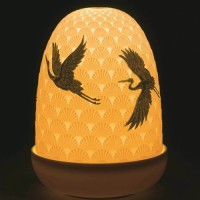 Cranes Dome Table Lamp