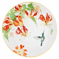 Тарелка «Глориоза и колибри»