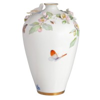 Vase, Springflowers with Butterfly, H 25 cm