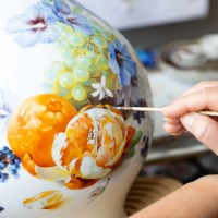 Ваза «Гибискус и Фрукты»