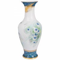 VASE PEACOCK SPLENDOUR