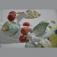  Parrot with cherries, Vintage, coloured, H 32 cm
