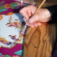 Wall painting Graphic scenes