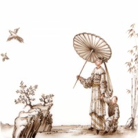 Teaset Graphic scenes