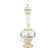 Covered vase with 