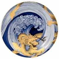 WALL PLATE AUSPICIOUS DRAGON